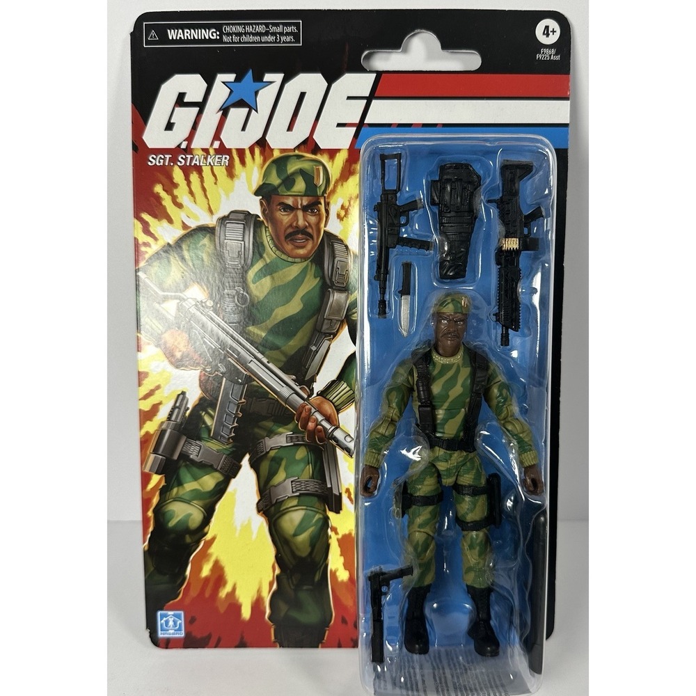GI Joe Retro Collection Sgt Stalker Action Figure Hasbro 16in New Carded